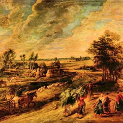 Return of the farmers from the field